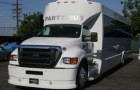 White Ford F650 Party Bus (Up to 38 Passengers)