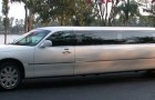White Lincoln Towncar Stretch Limousine