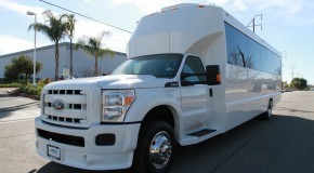 White Ford F550 Party Bus (26 passengers)