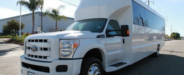 White Ford F550 Party Bus (26 passengers)